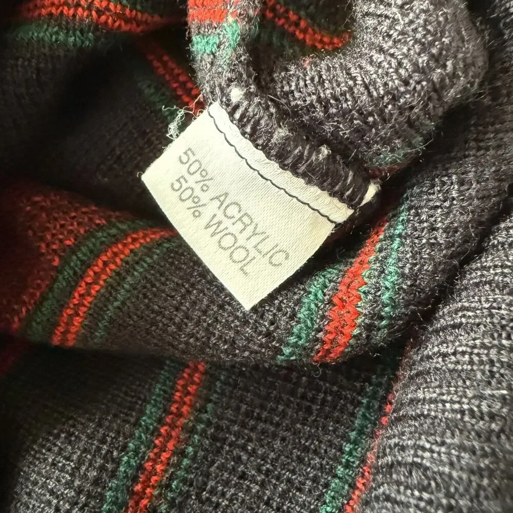 VINTAGE BLARNEY WOOLLEN MILLS CREWNECK SWEATER EMBROIDERED GOLF IRELAND M